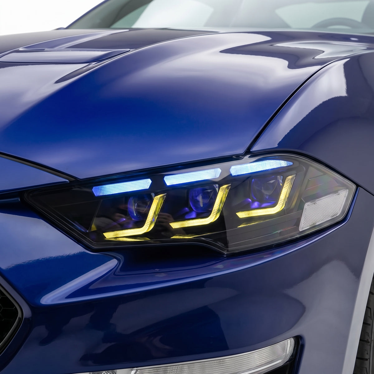 Ford Mustang FM / FN (2015 - 2022) RGB Headlights LH + RH installed