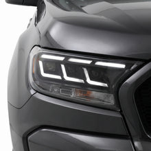 Ford Ranger PX2 / PX3 (2015 - 2019) Sequential Black Full LED Mustang Style Headlights LH + RH