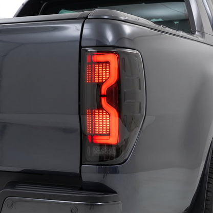 Ford Ranger PX MK1 / MK2 / MK3 (2011 - 2021) Smoked 3D Stripe Bar Full LED Tail Lights LH + RH