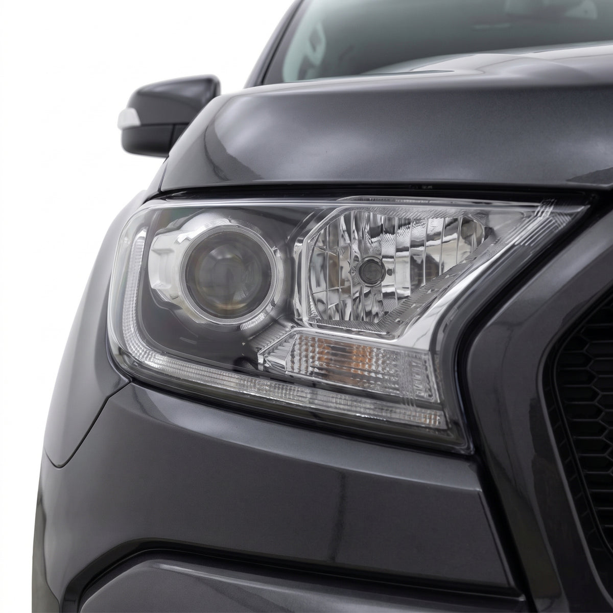 Ford Ranger PX MK3 / Wildtrak (2018 - 2020) DRL Projector Headlights LH + RH installed close-up