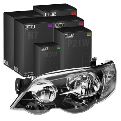 Ford Falcon BA / BF (2002 - 2008) Black OEM Style Headlights LH + RH