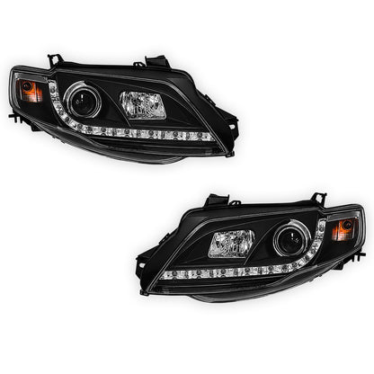 Ford Falcon FG Series 1 G6 (2008 - 2011) LED DRL Projector Headlights LH + RH
