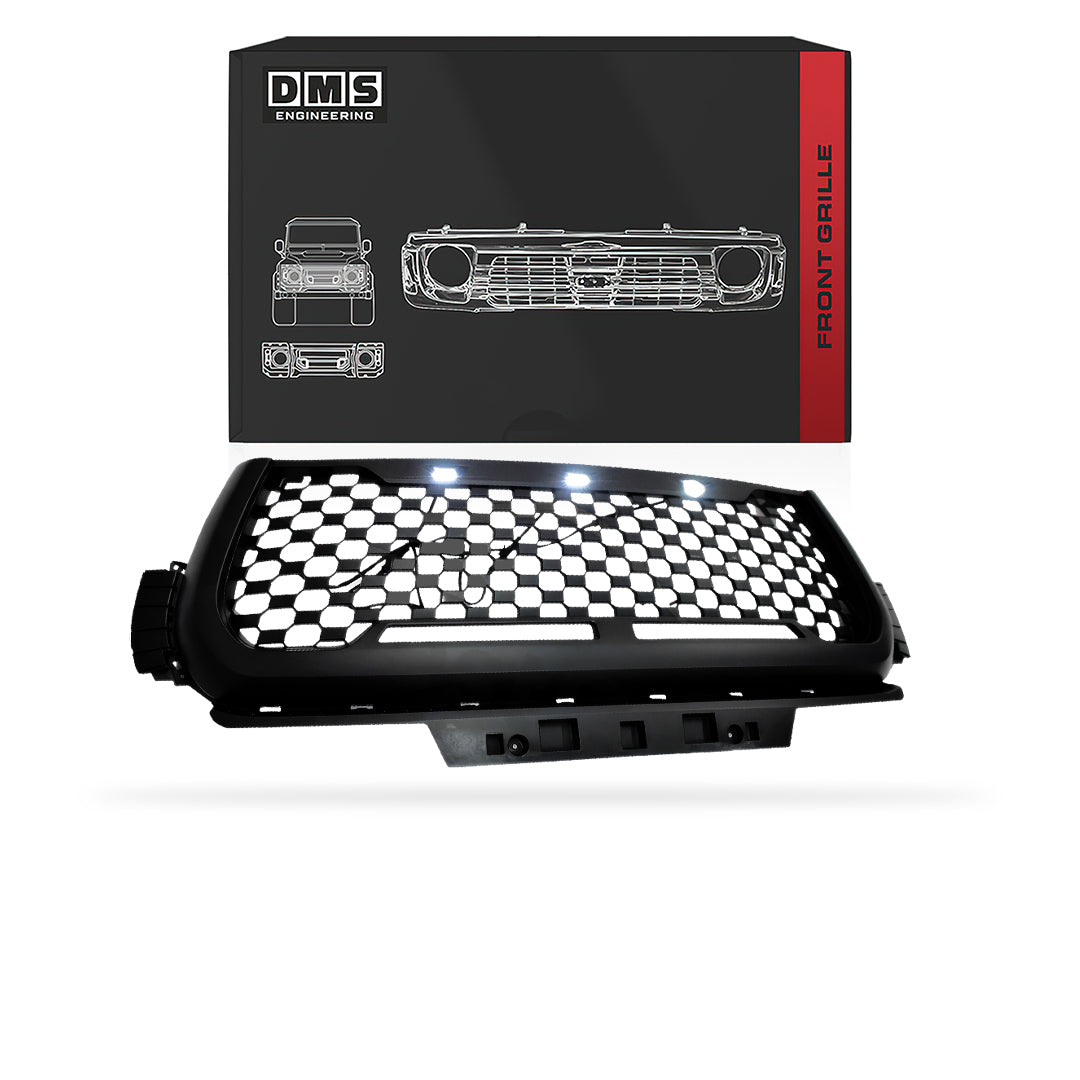 GWM Cannon (2020 - 2022) Front Matte Black Mesh Grille With LED