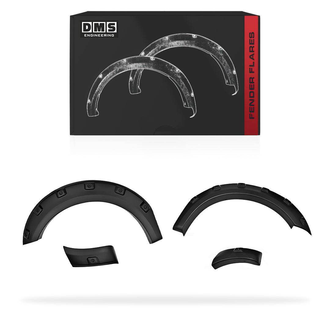 GWM Cannon (2020 - 2022) Front Matte Black Raised Pocket Style Guard Flares