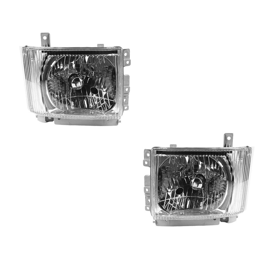 Isuzu N Series NPR / NQR (2007 - 2017) Clear OEM Style Headlights LH + RH