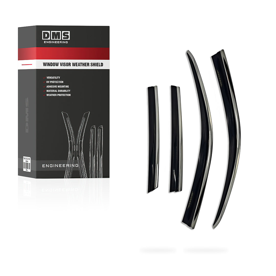 Haval Jolion A01 (2024 - 2026) Pro HEV Hybrid Stainless Steel Trims Front and Rear Window Visor Weather Shields
