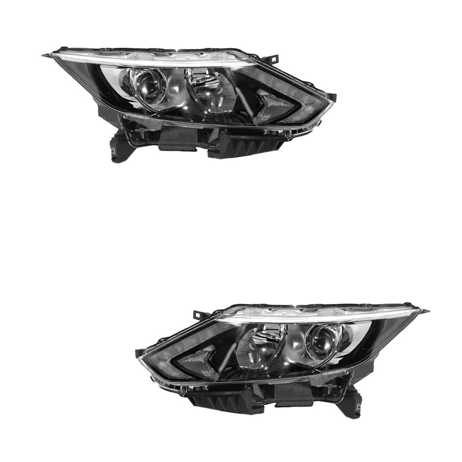 Nissan Qashqai J11 (2014 - 2017) Halogen OEM Style Headlights LH + RH