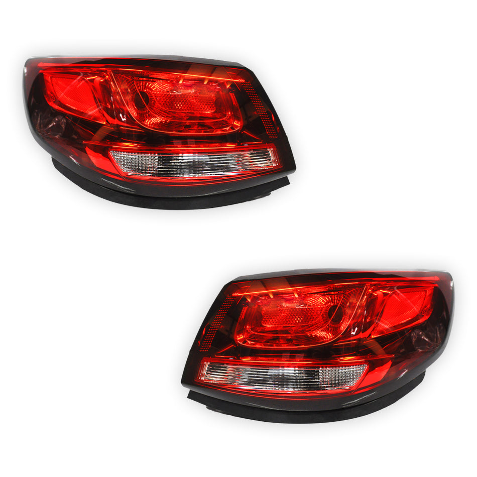 Holden Commodore VF (2013 - 2017) Black and Tinted Halogen Tail Lights LH + RH