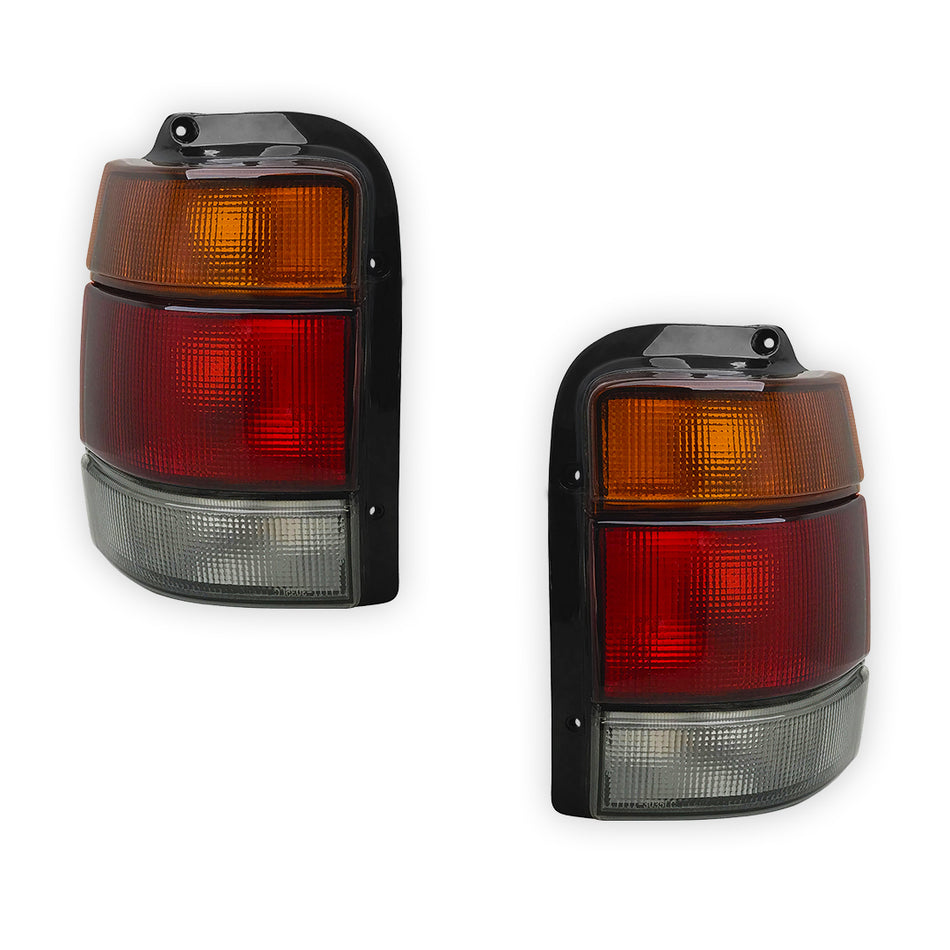 Holden Commodore VN / VG / VP / VR / VS (1988 - 1997) Tinted and Smokey Halogen Tail Lights LH + RH