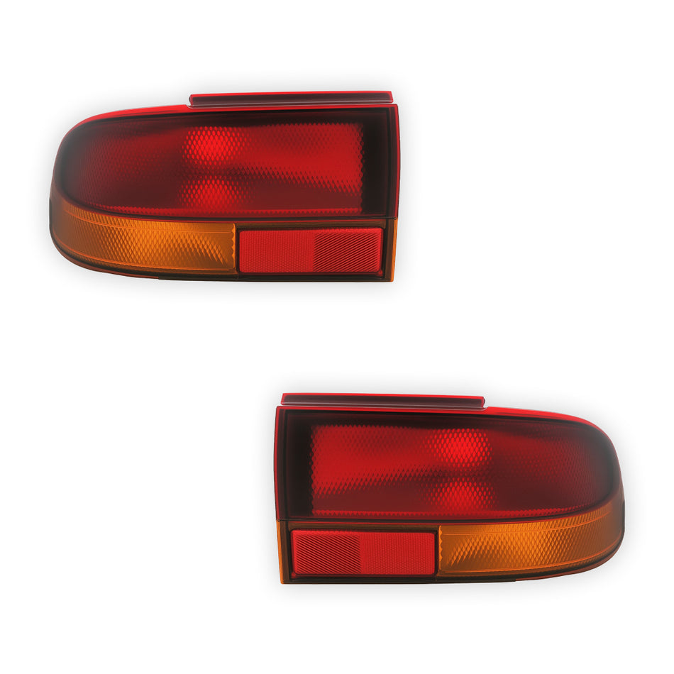 Holden Commodore VR / VS (1994 - 1997) Amber and Red Halogen Tail Lights LH + RH