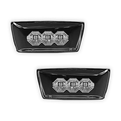 Holden Astra AH / PJ (2004 - 2015) Smoked / Black LED Side Turn Signal Indicator Lights RH + LH