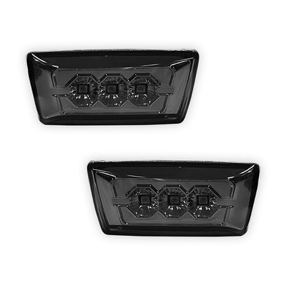 Holden Astra AH / PJ (2004 - 2015) Smoked / Black LED Side Turn Signal Indicator Lights RH + LH