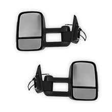 Holden Colorado RG (2012 - 2020) Black Electric LED Indicators Extendable Towing Side Mirrors LH + RH