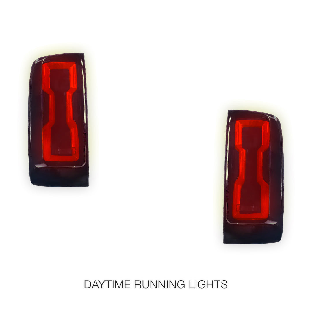 Holden Colorado RG (2012 - 2020) Sequential Smoked 3D Stripe Bar Full LED Tail Lights LH + RH