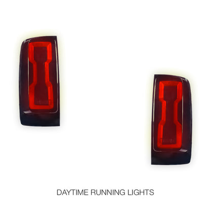 Holden Colorado RG (2012 - 2020) Sequential Smoked 3D Stripe Bar Full LED Tail Lights LH + RH