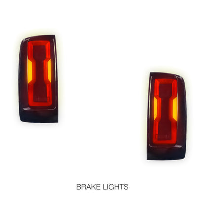 Holden Colorado RG (2012 - 2020) Sequential Smoked 3D Stripe Bar Full LED Tail Lights LH + RH