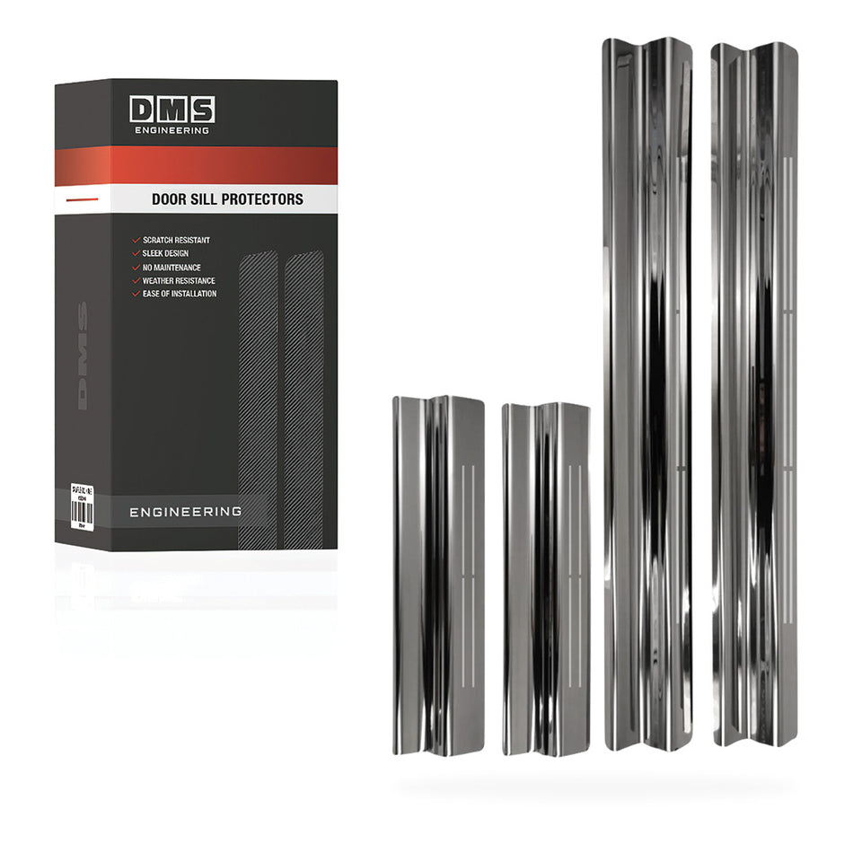 Holden Colorado RG (2012 - 2020) Stainless Steel Door Sill Anti-Scratch Scuff Protectors Complete Set