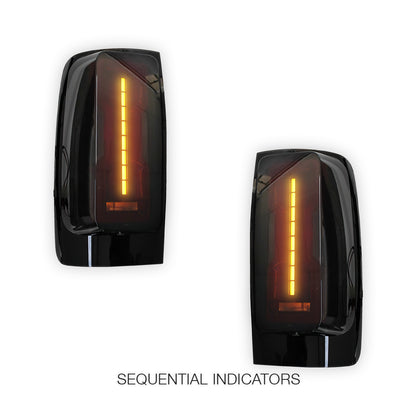 Holden Colorado RG (2012 - 2021) Sequential Smoke Black LED Tail Lights LH + RH