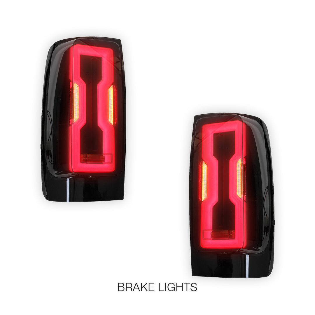 Holden Colorado RG (2012 - 2021) Sequential Smoke Black LED Tail Lights LH + RH