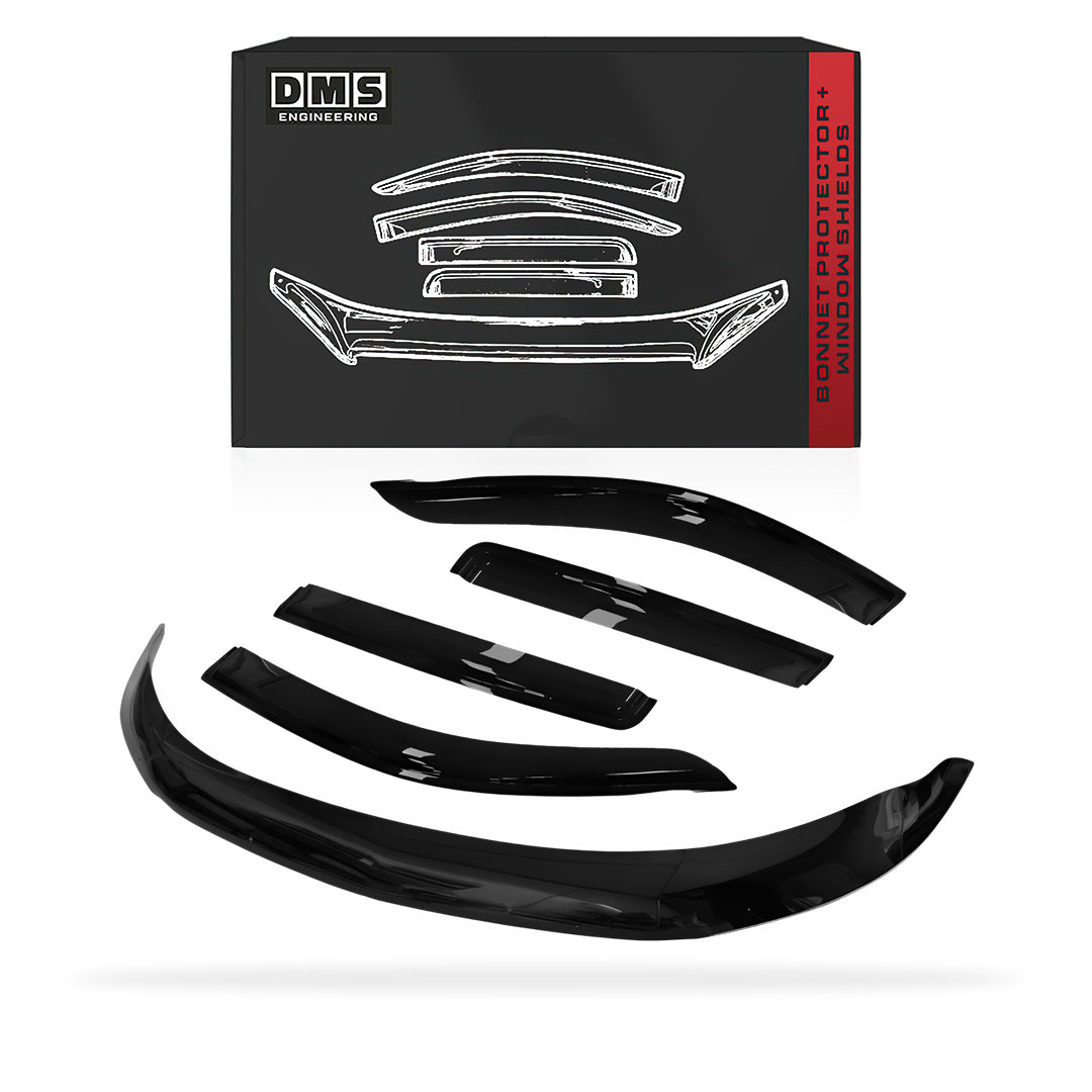 Holden Colorado RG (2017 - 2020) Bonnet Protector + Weather Shields (Injection Moulded)