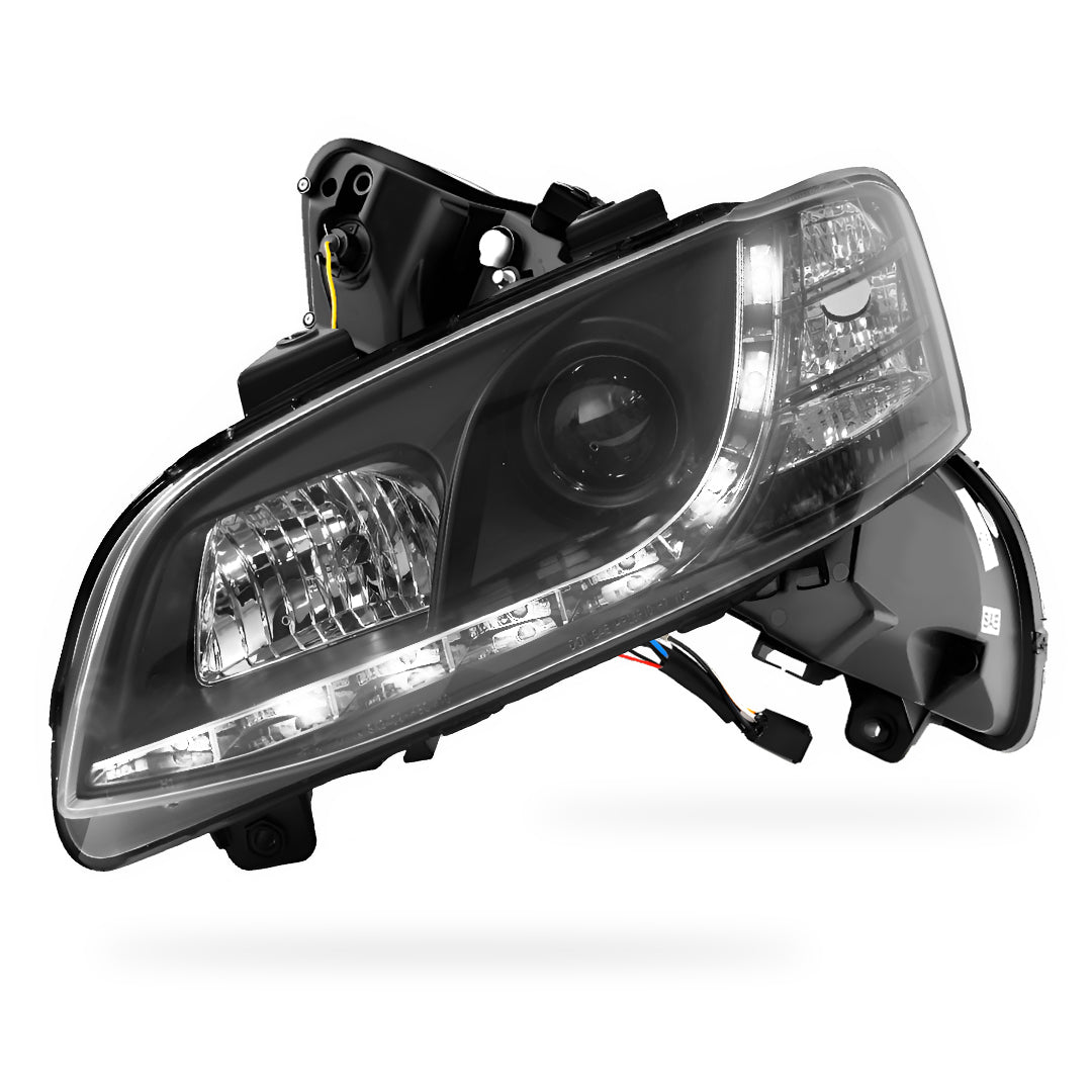 Holden Commodore VE Series 2 HSV (2009 - 2013) Black DRL LED Projector Headlights LH + RH