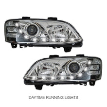 Holden Commodore VE Series 2 HSV (2010 - 2013) Crystal DRL LED Projector Headlights LH + RH