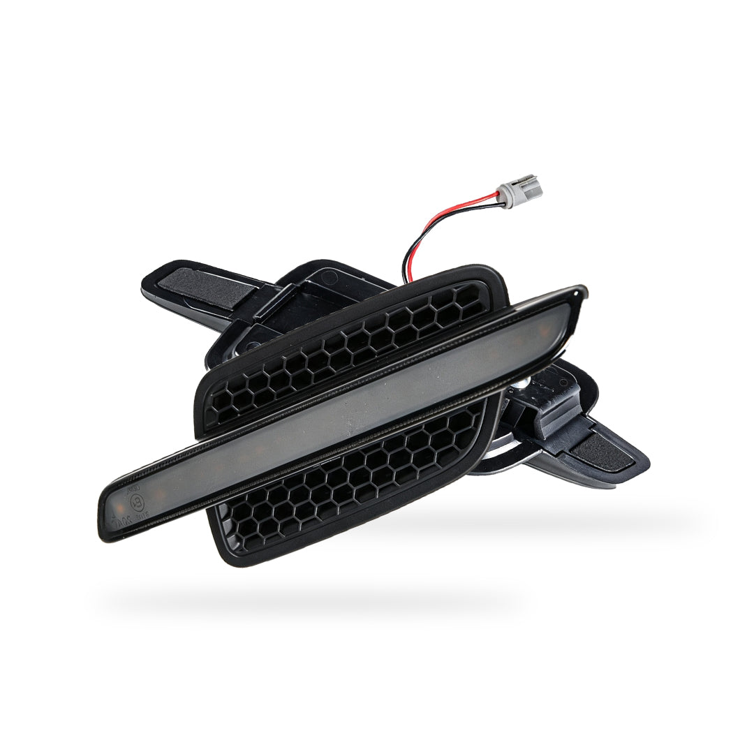 Holden Commodore VE (2006 - 2013) Sequential Smoked Side 3D Stripe LED Turn Signal Indicator Lights LH + RH