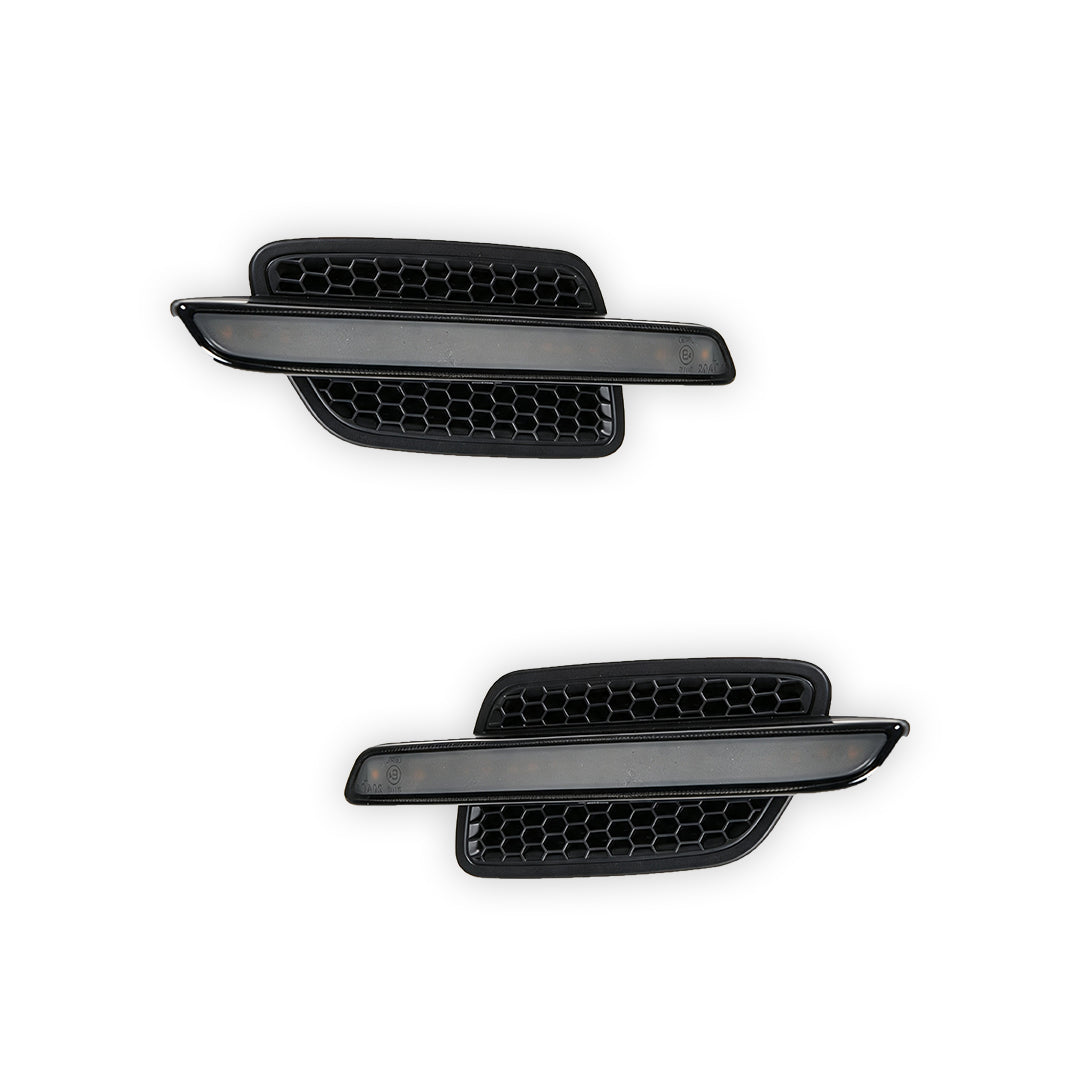 Holden Commodore VE (2006 - 2013) Sequential Smoked Side 3D Stripe LED Turn Signal Indicator Lights LH + RH
