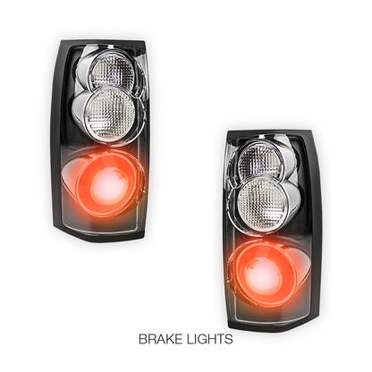 Holden Commodore VT / VX / VU / VY / VZ Ute / Wagon (1997 - 2007) Black Altezza Tail Lights LH + RH