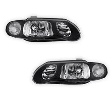 Holden Commodore VX VU (2000 - 2002) Black OEM Style Headlights LH + RH