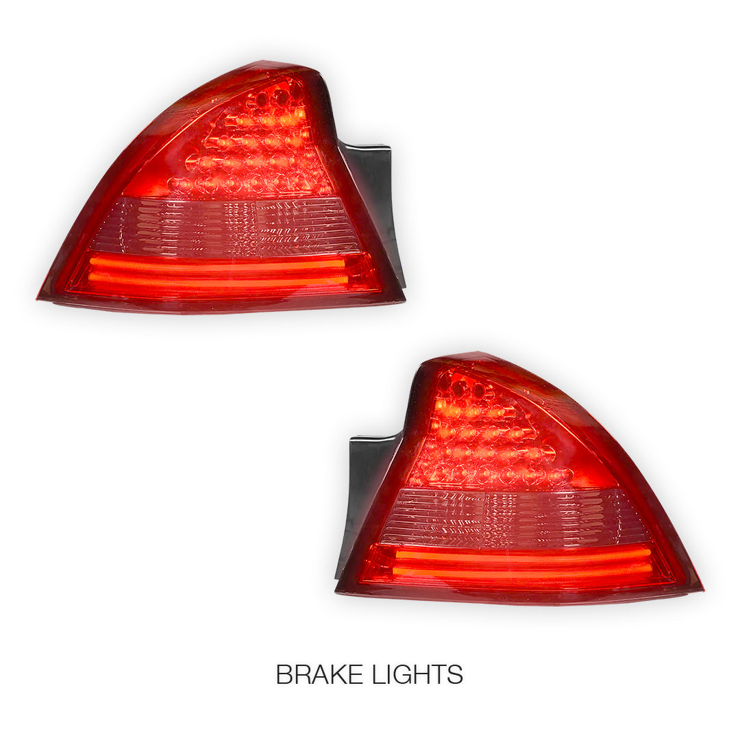 Holden Commodore VY SS SV8 Sedan (2002 - 2004) Smoked Red LED Tail Lights LH + RH