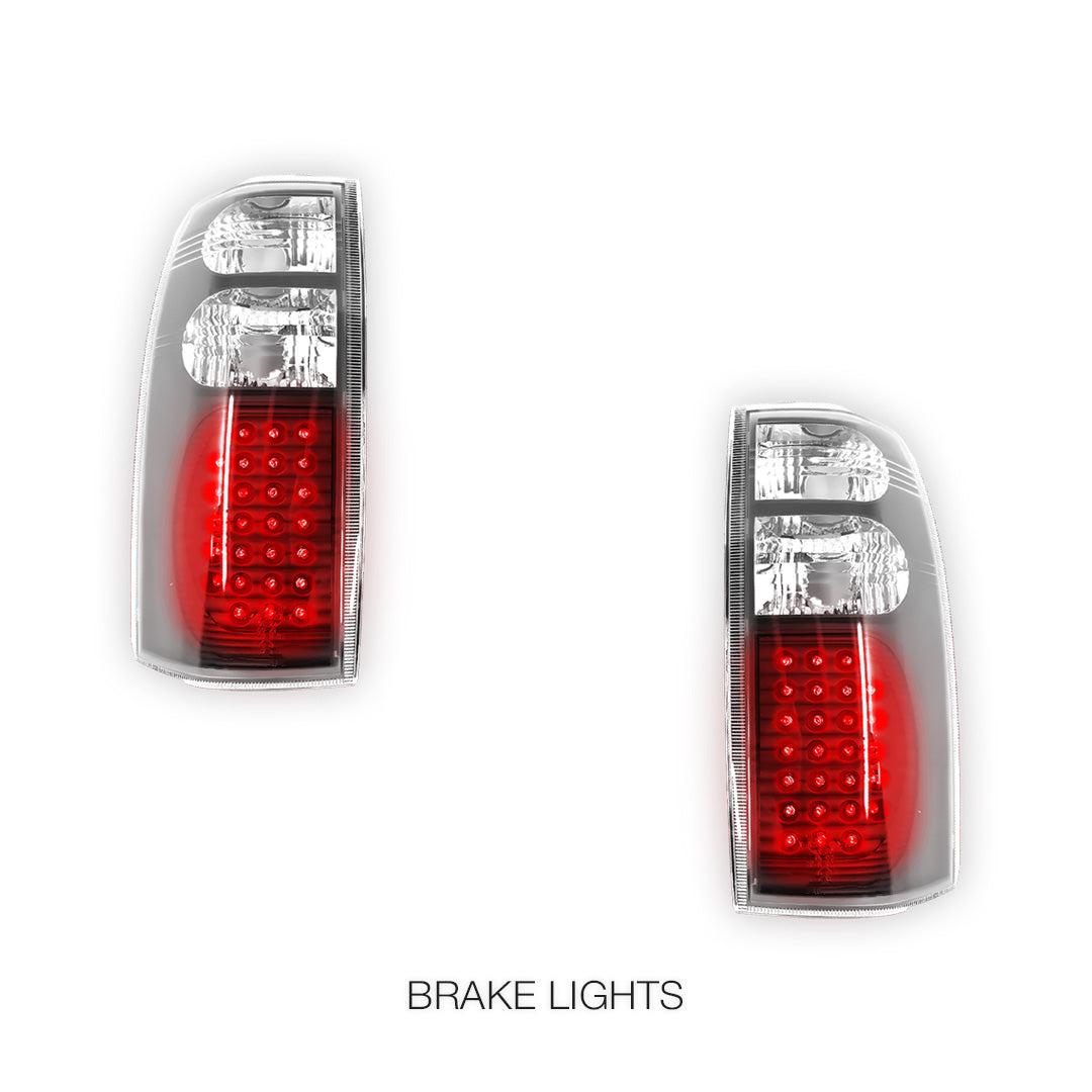Holden Commodore VY / VZ / VU / VX / VT (1997 - 2007) Clear Tail Lights LH + RH