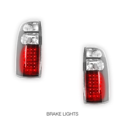 Holden Commodore VY / VZ / VU / VX / VT (1997 - 2007) Clear Tail Lights LH + RH