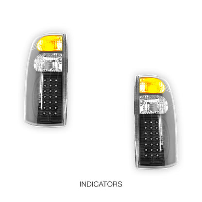 Holden Commodore VY / VZ / VU / VX / VT (1997 - 2007) Clear Tail Lights LH + RH