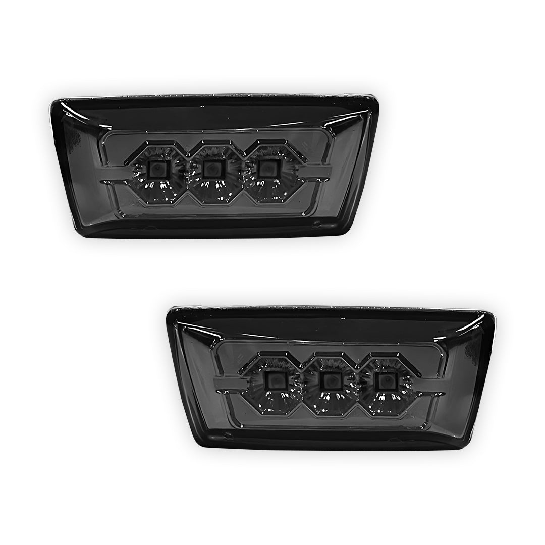 Holden Cruze YG / JG / JH (2002 - 2016) Smoked / Black LED Side Turn Signal Indicator Lights RH + LH