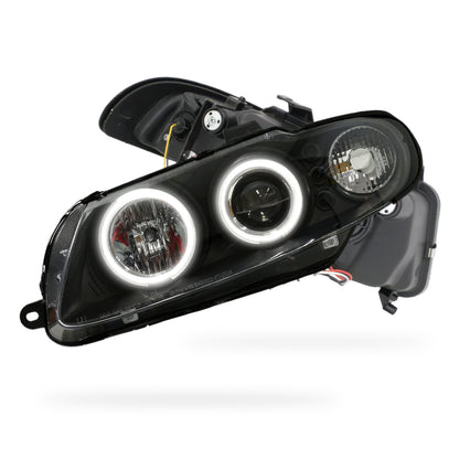 Holden Monaro VZ / HSV Coupe (2004 - 2006) Black LED & CCFL Angel Eyes Projector Headlights LH + RH