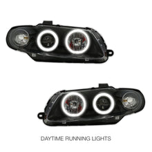 Holden Monaro VZ / HSV Coupe (2004 - 2006) Black LED & CCFL Angel Eyes Projector Headlights LH + RH