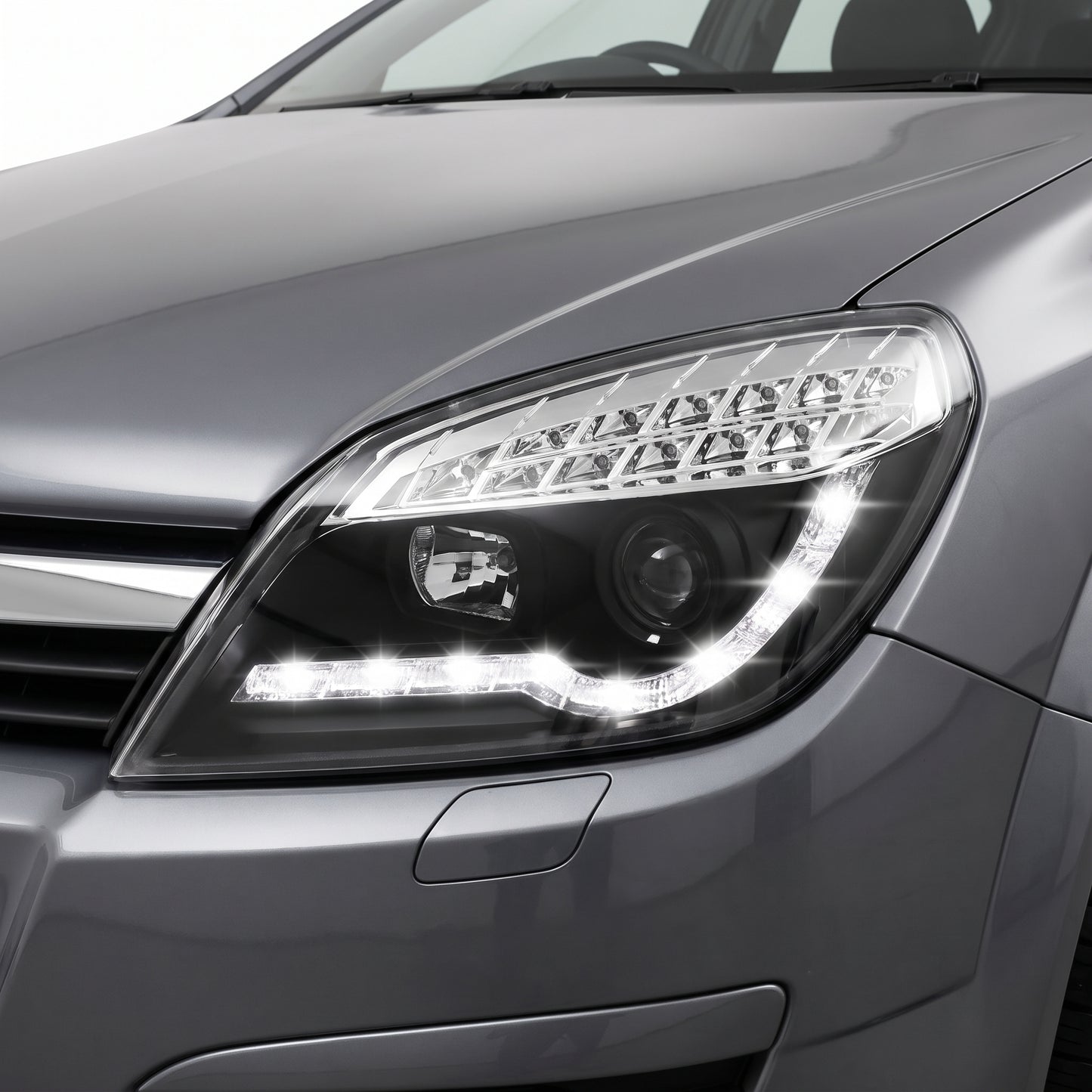 Holden Astra AH (2004 - 2012) LED DRL Projector Headlights LH + RH