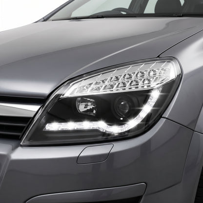 Holden Astra AH (2004 - 2012) LED DRL Projector Headlights LH + RH