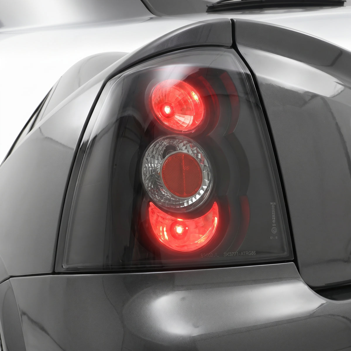 Holden Astra TS/ TF G (1998 - 2004) Black Altezza Halogen Tail Lights LH + RH installed close-up