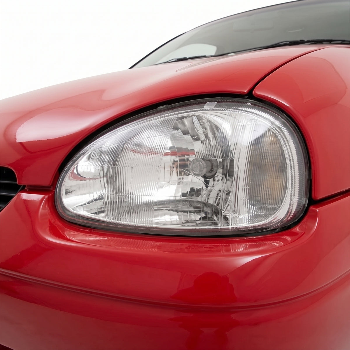 Holden Barina SB (1994 - 2001) OEM Style Headlights LH + RH installed close-up