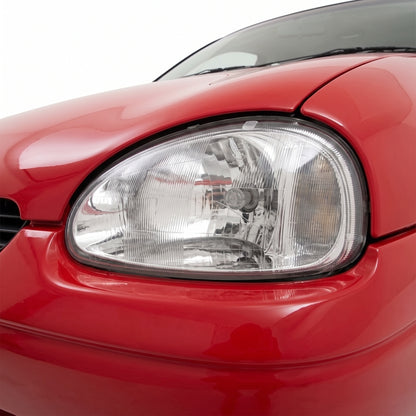 Holden Barina SB (1994 - 2001) OEM Style Headlights LH + RH installed close-up