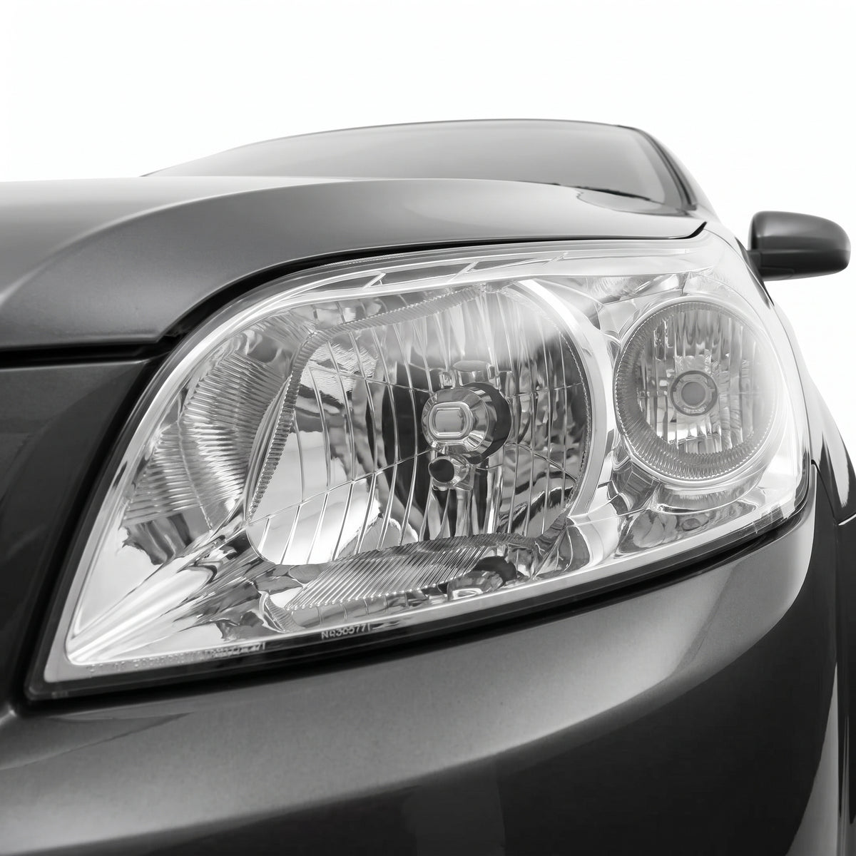 Holden Barina TK Sedan (2005 - 2011) OEM Style Headlights LH + RH installed close-up
