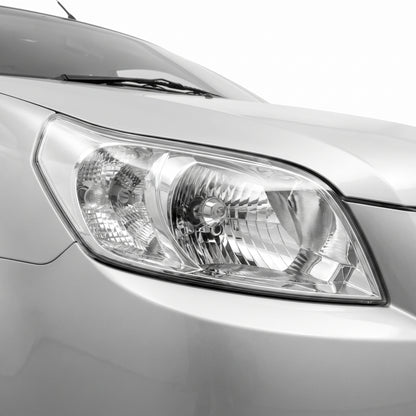 Holden Barina TK (2008 - 2011) OEM Style Headlights LH + RH installed close-up