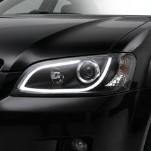 Holden Commodore VE Series 1 (2006 - 2009) Black DRL LED Projector Headlights LH + RH