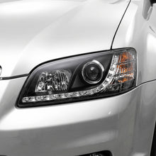 Holden Commodore VE Series 2 (2010 - 2013) Black DRL LED Headlights LH + RH