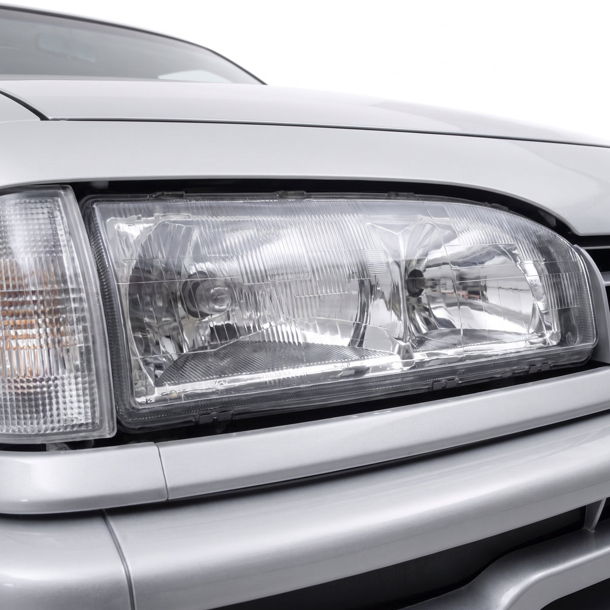 Holden Commodore VL (1986 - 1988) OEM Style Headlights LH + RH installed close-up