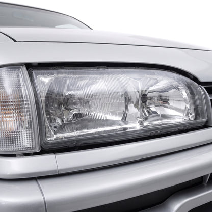Holden Commodore VL (1986 - 1988) OEM Style Headlights LH + RH installed close-up