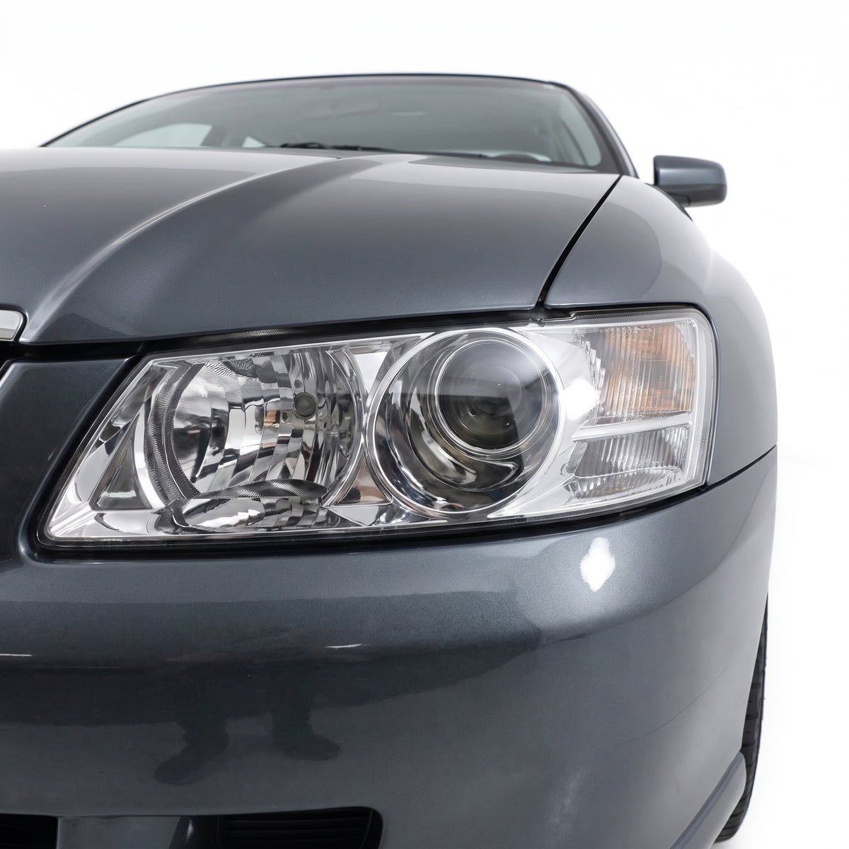 Holden Commodore VY Berlina (2003 - 2004) OEM Style Headlights LH + RH installed close-up