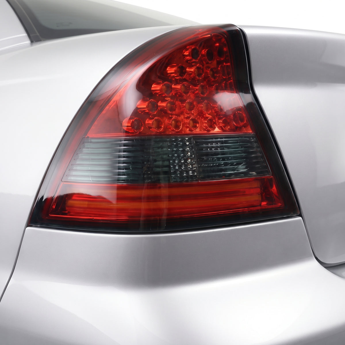 Holden Commodore VY SS SV8 Sedan (2002 - 2004) Smoked Red LED Tail Lights LH + RH installed close-up